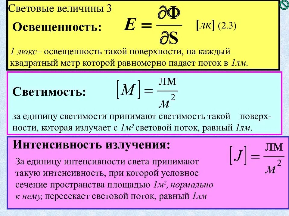 Единицей освещенности называется