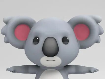 Koala character cartoon 3D model - TurboSquid 1165021. 