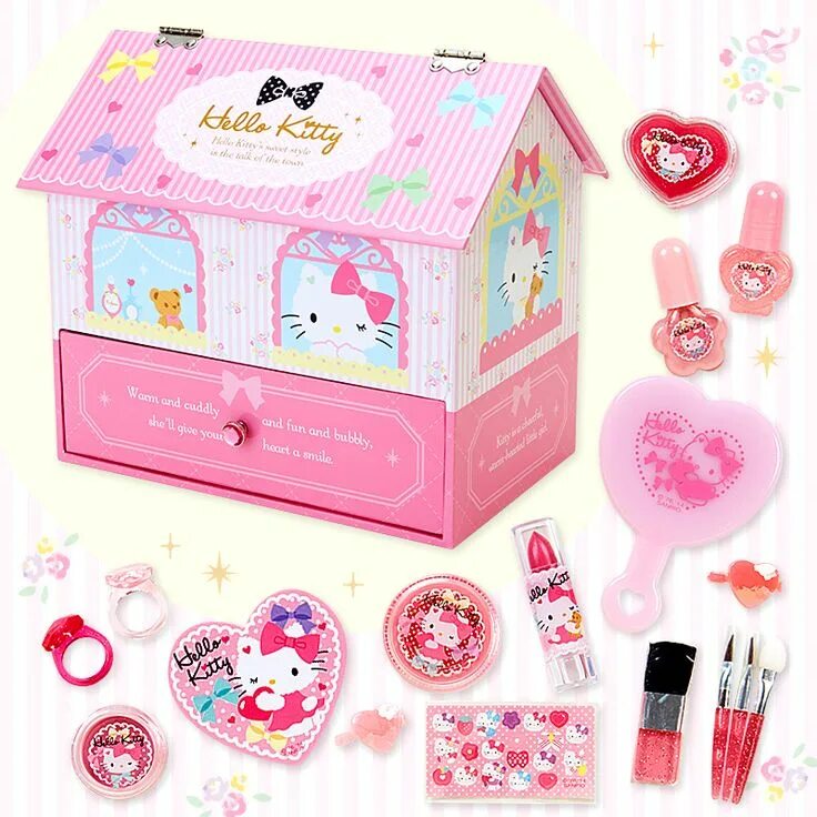 Как получить подарок hello kitty. Косметика с хеллоу китти. хеллоу китти косметика hello. детская косметика с хеллоу китти. наборы косметики с хэллоу китти.