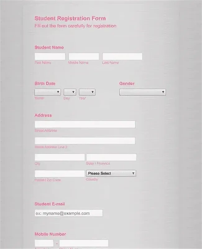 Plis form. Registration form. registration form example. student registration form excel. student registration.