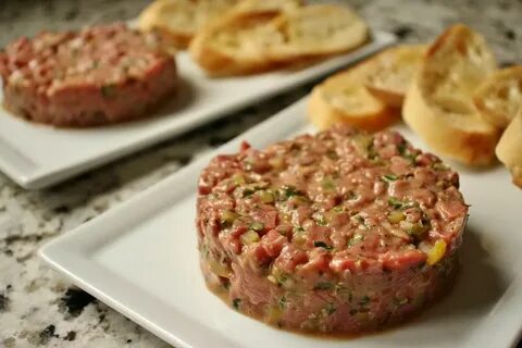 Тартар сырое мясо
