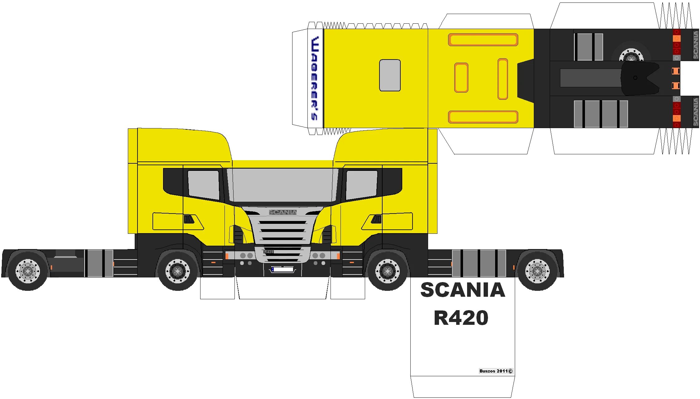 Постройте грузовик. Развертка тягач Scania. Scania 111. Прицеп для DAF XF развертка. КАМАЗ 54115 бумажная развертка.