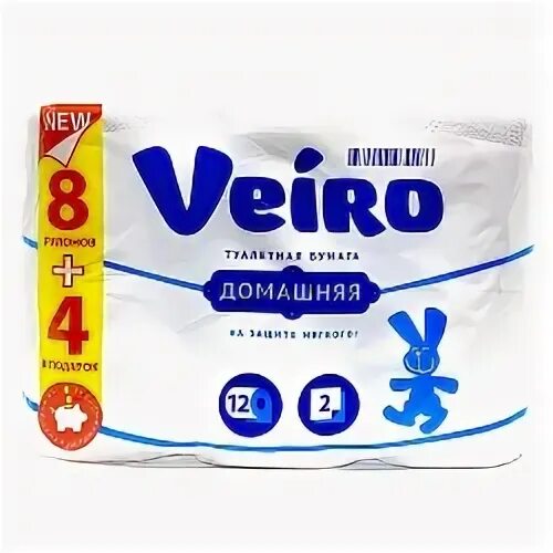 Туалетная бумага veiro домашняя