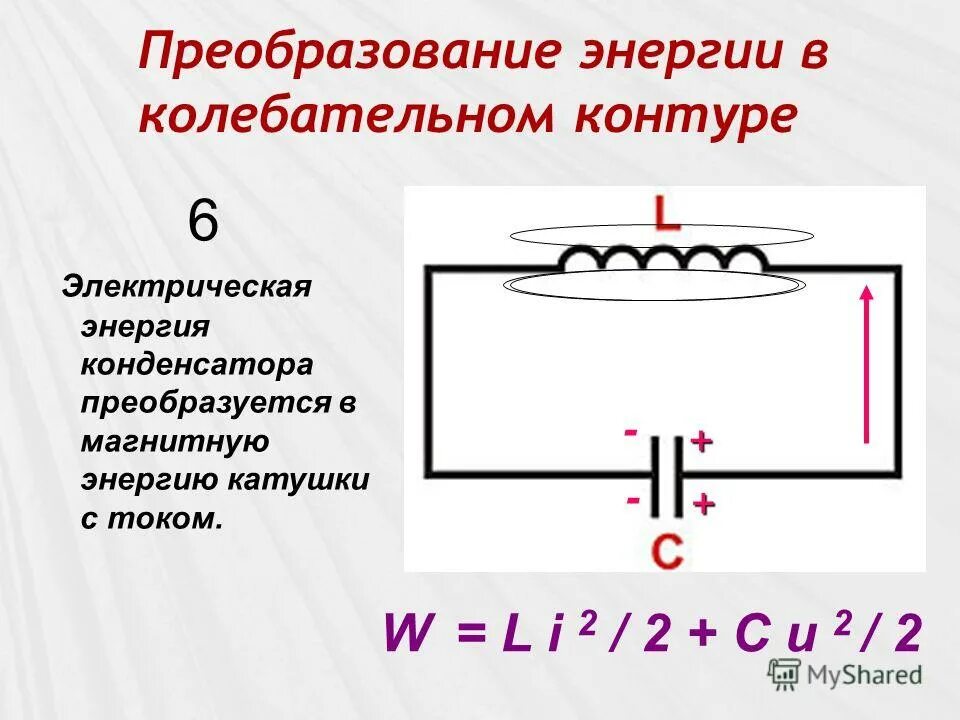 Работа сторонних сил в замкнутом электрическом контуре. Электрический колебательный контур. Преобразование энергии в колебательном контуре. Электрическая цепь колебательного контура. Магнитная энергия колебательного контура.