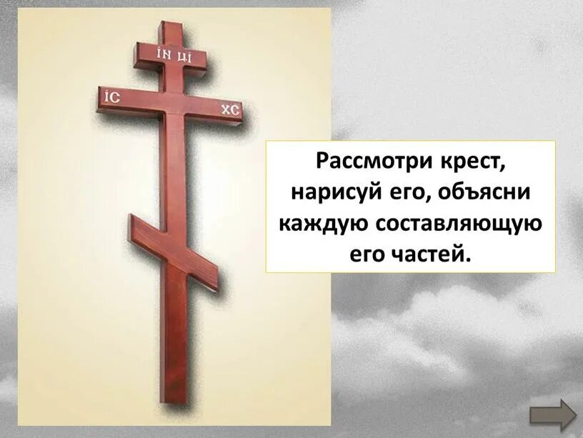 Значимый эпизод в личной жизни 7 букв. Православный крест. Части Креста. Православный крест и его части. Составляющие части Креста.