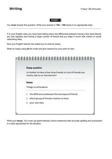 Part writing