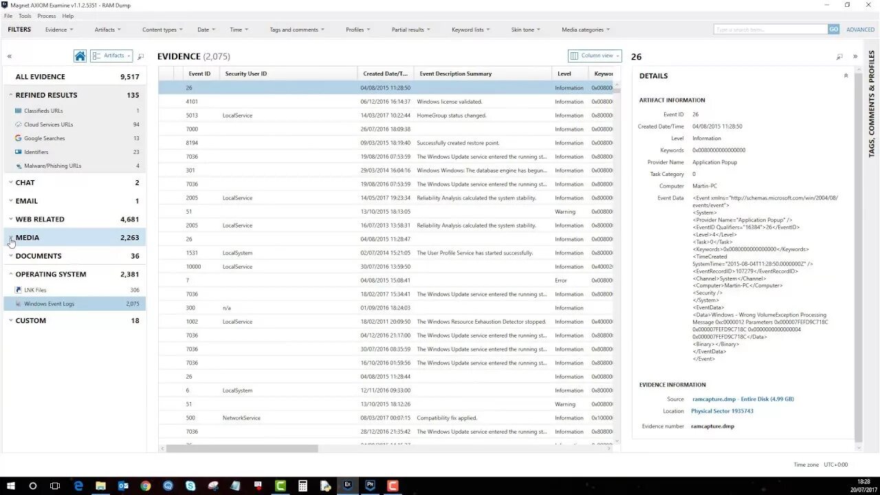 Magnet forensics internet evidence finder. Magnet axiom. Ram screenshot. Ram capturer. Ram capturer.