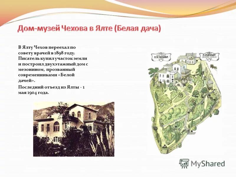 дача чехова в ялте. антон павлович чехов дом в ялте. ялтинская дача чехова стояла. музей чехова белая дача в ялте. ялта презентация.