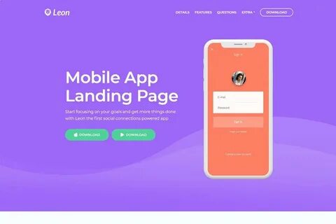 Landing приложение