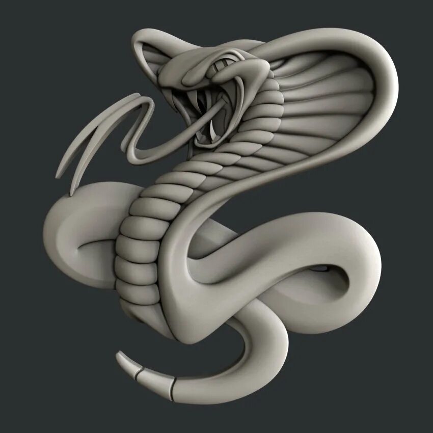 D cobra. Змея 3d STL модель. Cobra 3d model. Резьба по дереву змея. Змея скульптура.