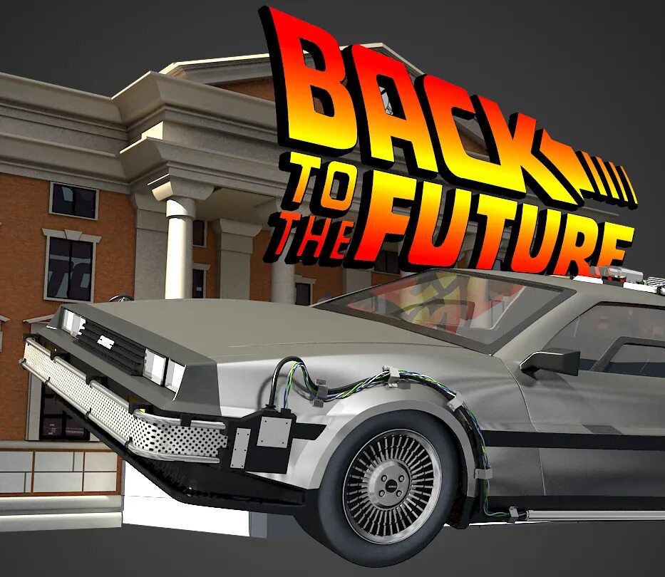 Назад в будущее модель. Делориан назад в будущее 3. delorean back to the future 3. delorean back to the future. делориан 3д.