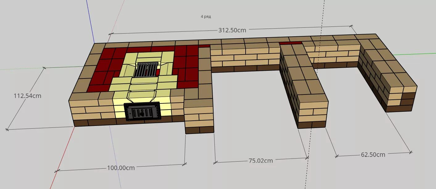 Размеры мангальной зоны из кирпича. Мангал с печкой из кирпича порядовка. Печной комплекс порядовка. Печь барбекю Гудкова порядовка. Печь барбекю порядовка.