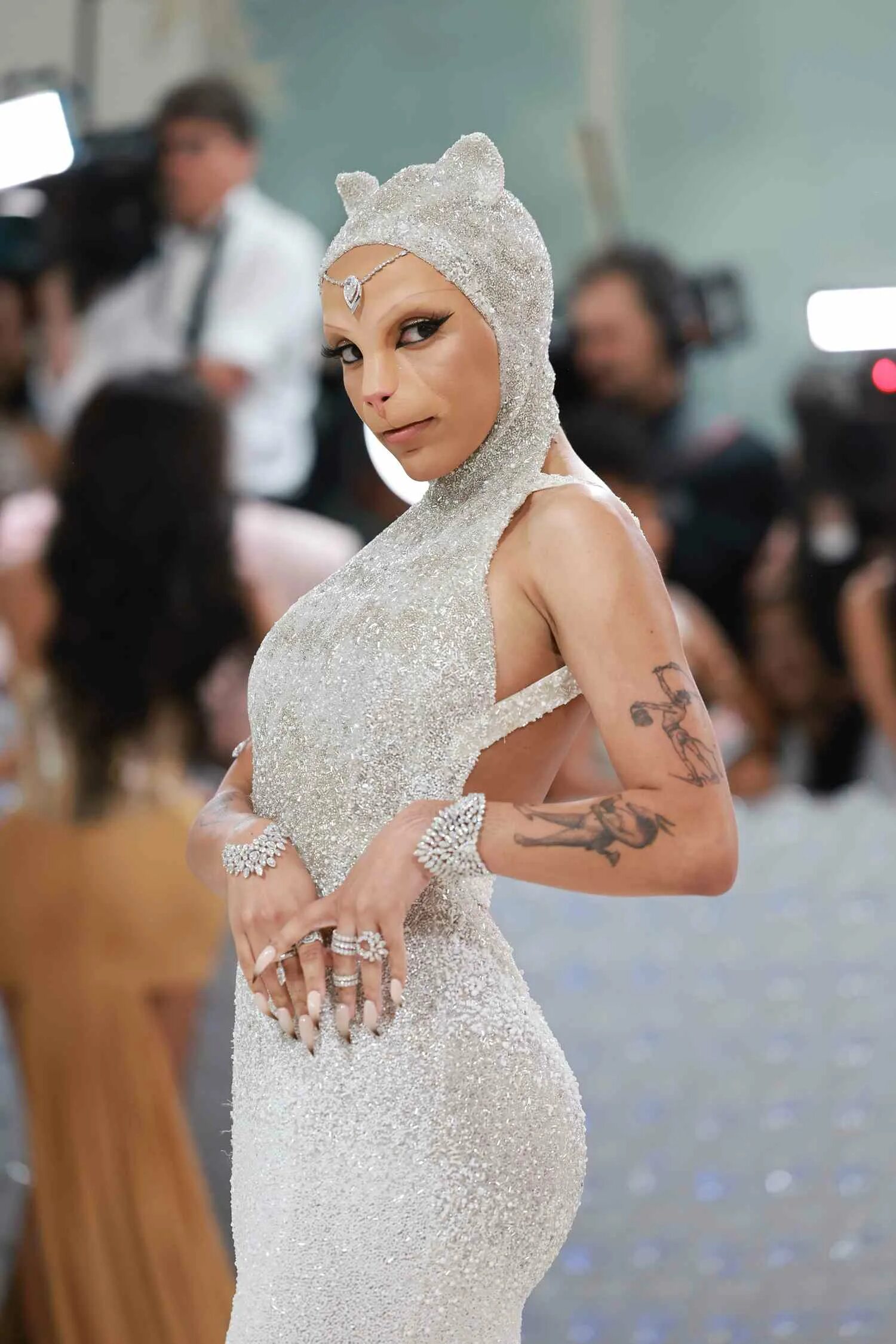 Met cat. Doja Cat met Gala. Доджа Кэт мет Гала 2023. Gala 2023 певица. Мет Гала 2023 Наряды Хадид.