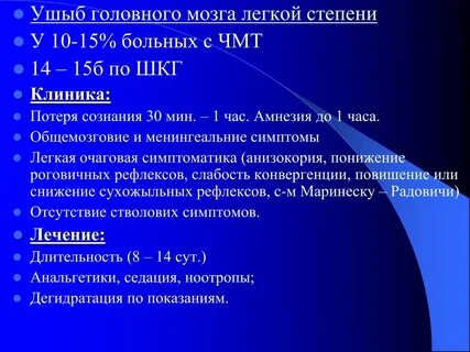 Код мкб черепно мозговая травма