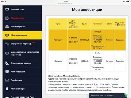 Ежедневные начисления