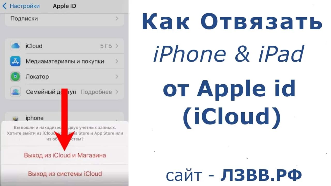 Как отвязать айфон от айклауда. Как отвязать айпад от apple id. как отвязать часы от айфона без айфона.