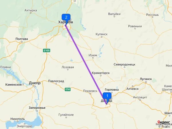 Сколько километров от белгорода до харькова