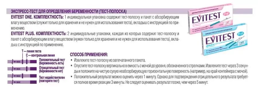 Эвитест на беременность инструкция по применению фото Тесты на беременность Evitest "Слишком рано тест на беременность лучше не дела