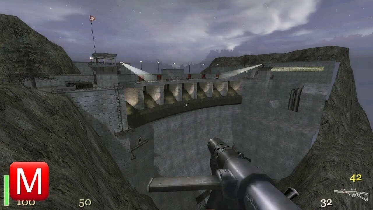 Видео return. Плотина вольфенштайн. return to castle wolfenstein paderborn. бранденбургская дамба wolfenstein. return to castle wolfenstein брамбургская платина.