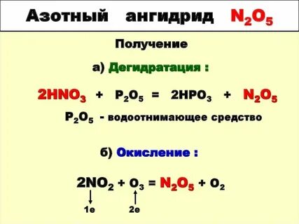 Азотный ангидрид формула