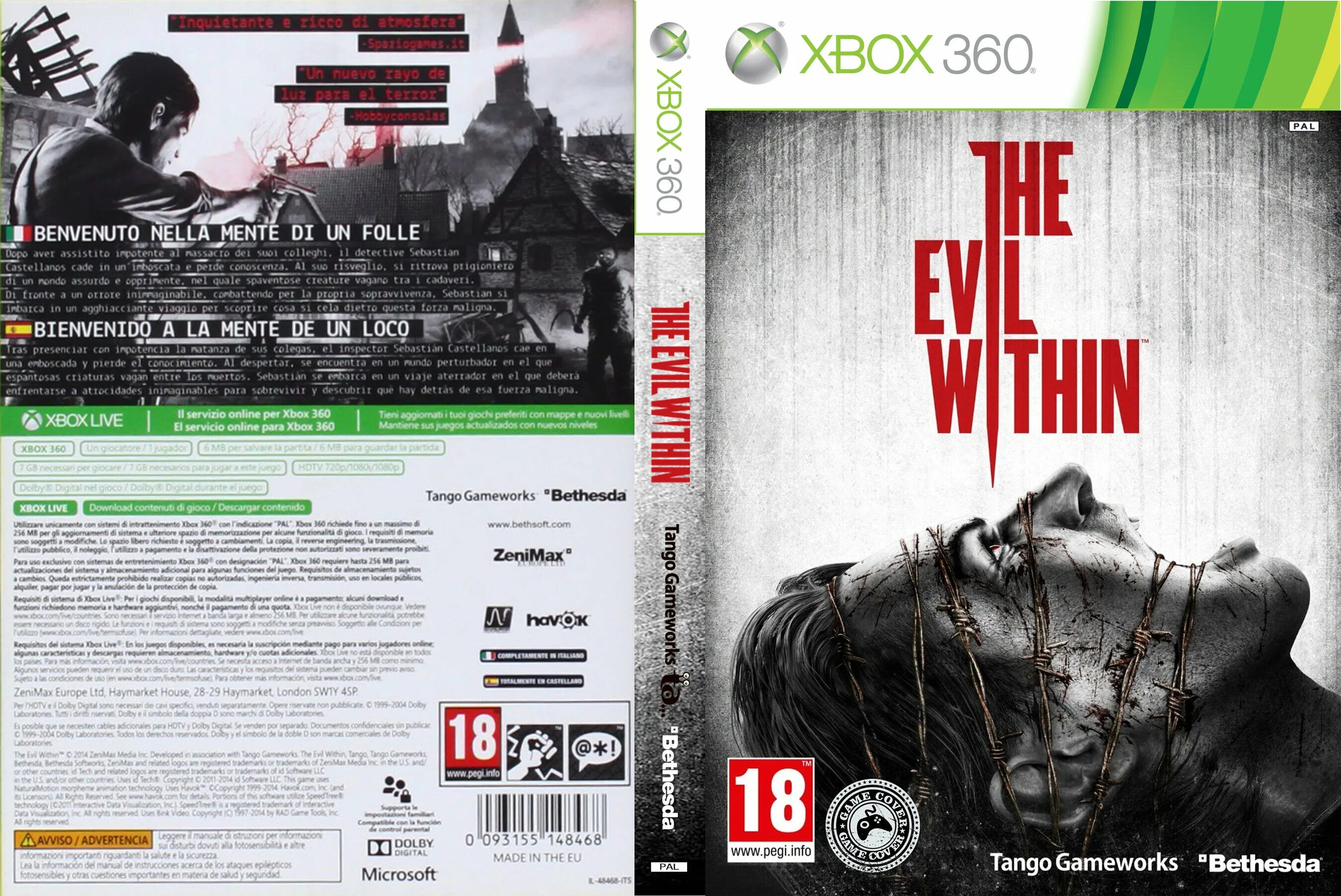 Игра Xbox 360 Bethesda the Evil within.