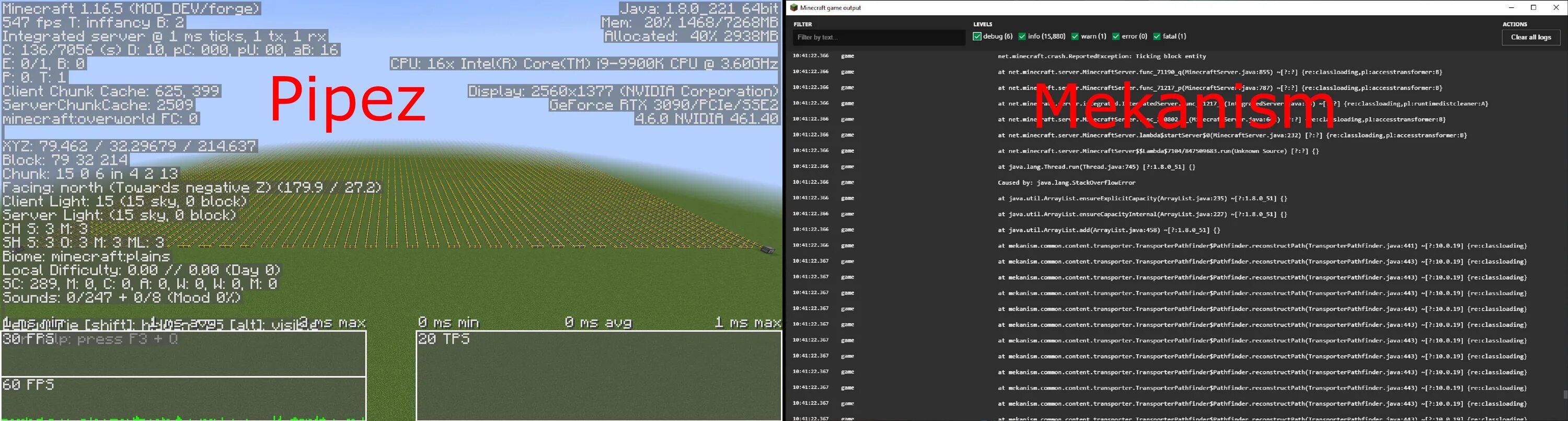 Оптимизация майнкрафт 1.16. Pipez 1 16 5. Redstonepen-1.16.5-1.0.8-b3.