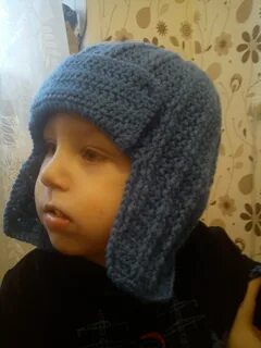 Связать ушанку мальчику