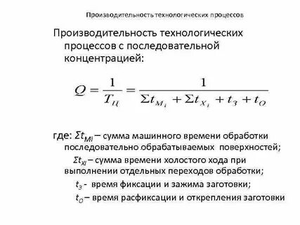 Определение основного времени