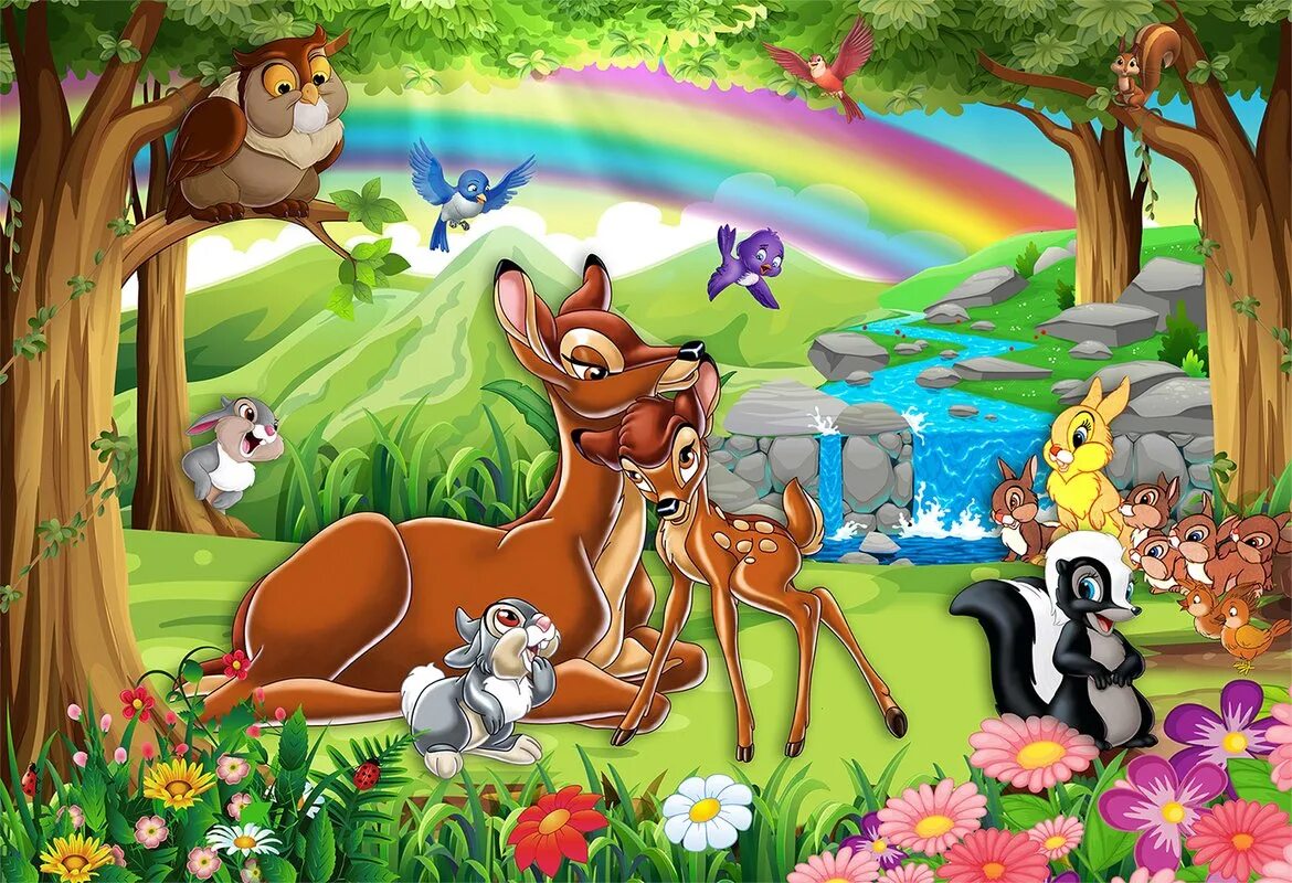 Бэмби герои мультика. Жираф мультяшный. Животные. Картина животное детский. Картина животное детский.