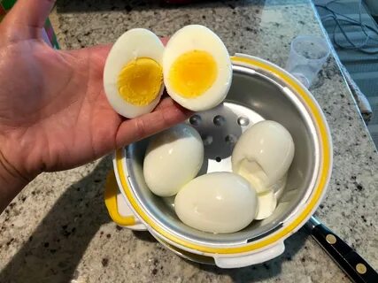 Pressure Cooker Hard Boiled Eggs Perfectly-cooked Hard boiled E...