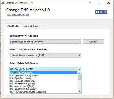 How to change dns