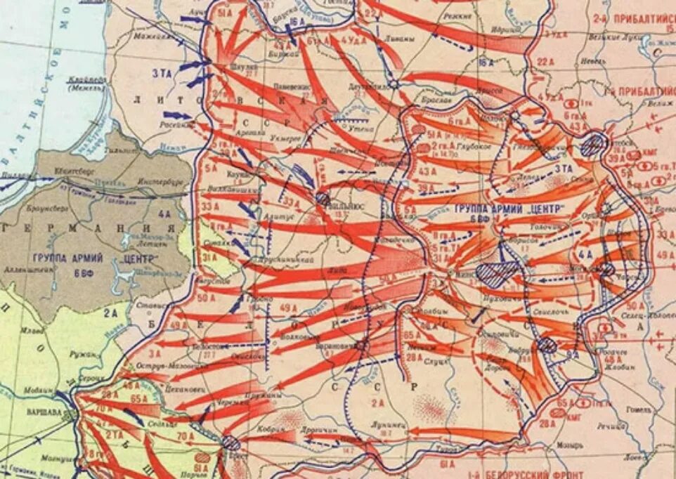 За сколько захватили германию. Белорусская наступательная операция 1944. Освобождение Белоруссии операция карта. Операция по освобождению Белоруссии 1944. Белорусская операция 1944 года карта Багратион.