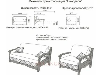 Инструкция по сборке дивана аккордеон