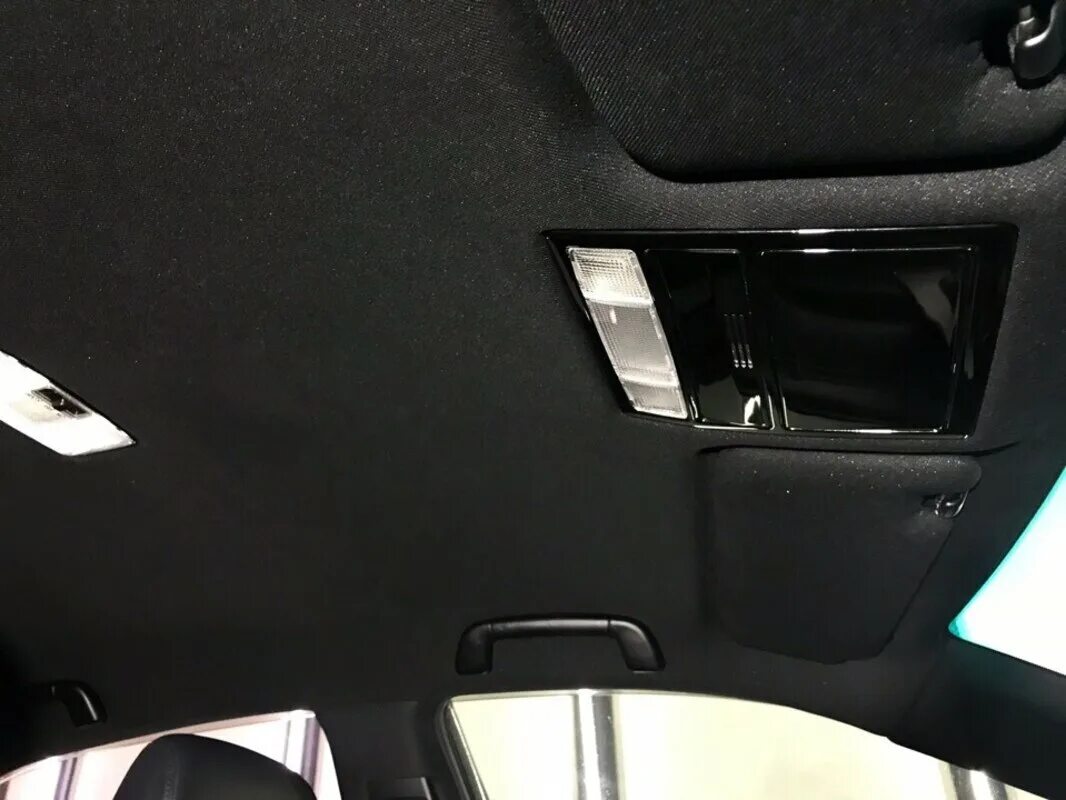 Перетяжка потолком в чёрную ткань на CAMRY VX55 - Toyota Camry (XV50), 2,5 л, 20