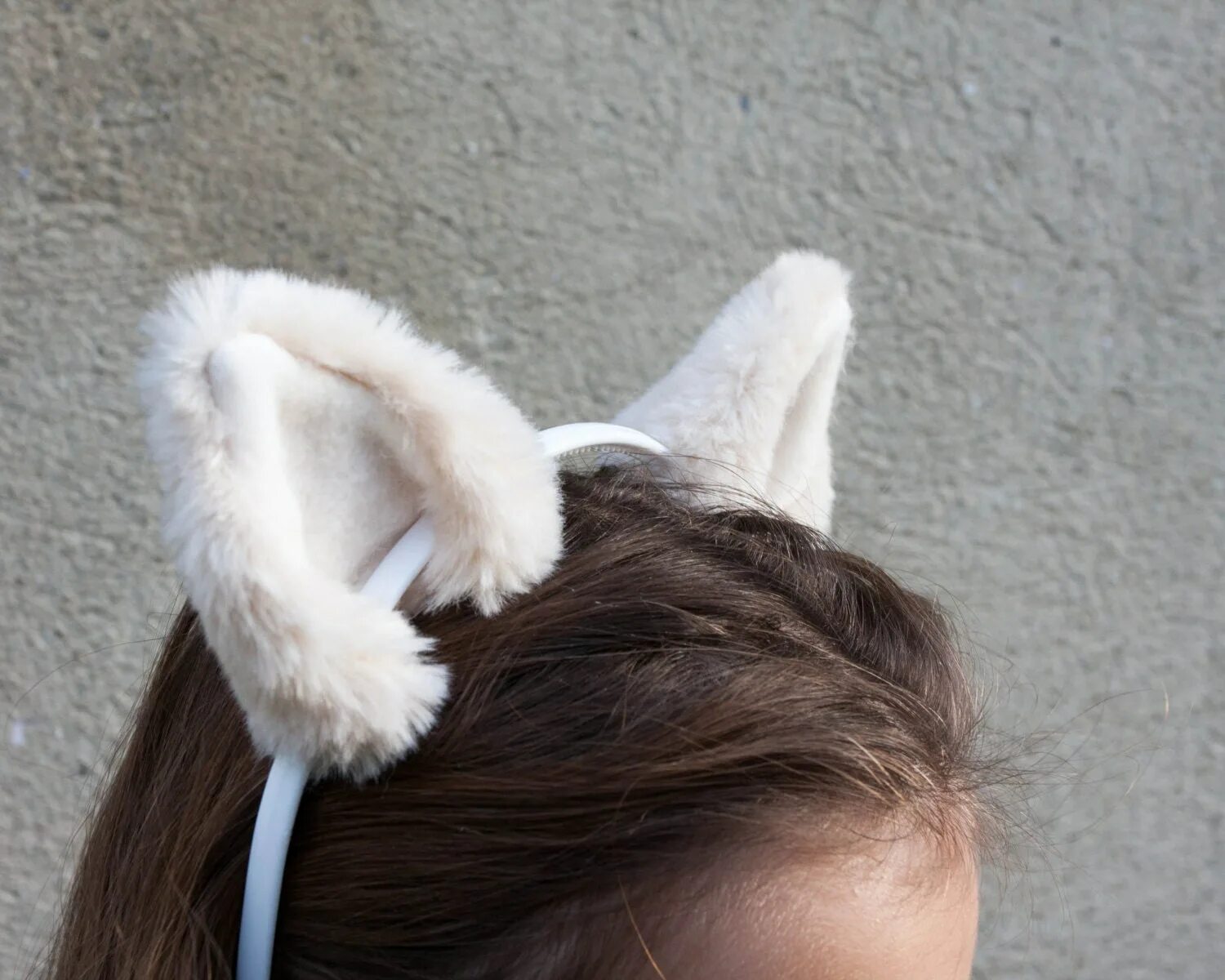 Fox ears. Headband with Ears. Arctic Fox Costume. Arctic Wolf Costume.