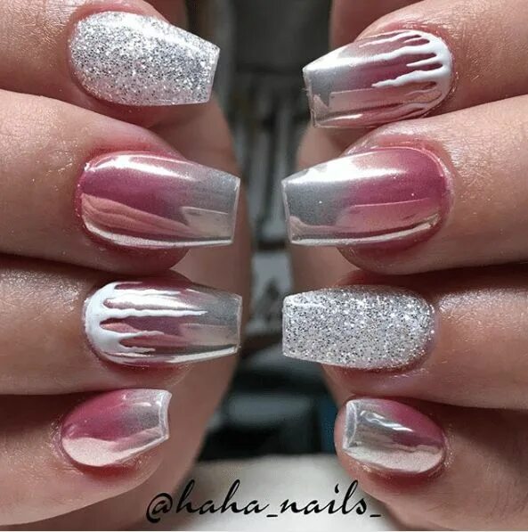 The 10 Most-Loved Manicures of 2017. By IG: @tatita_nails Gel nails, Pink nails,