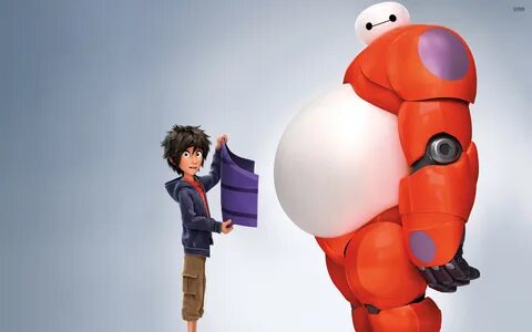 Обои мультфильма "Город героев" (Big Hero 6) .