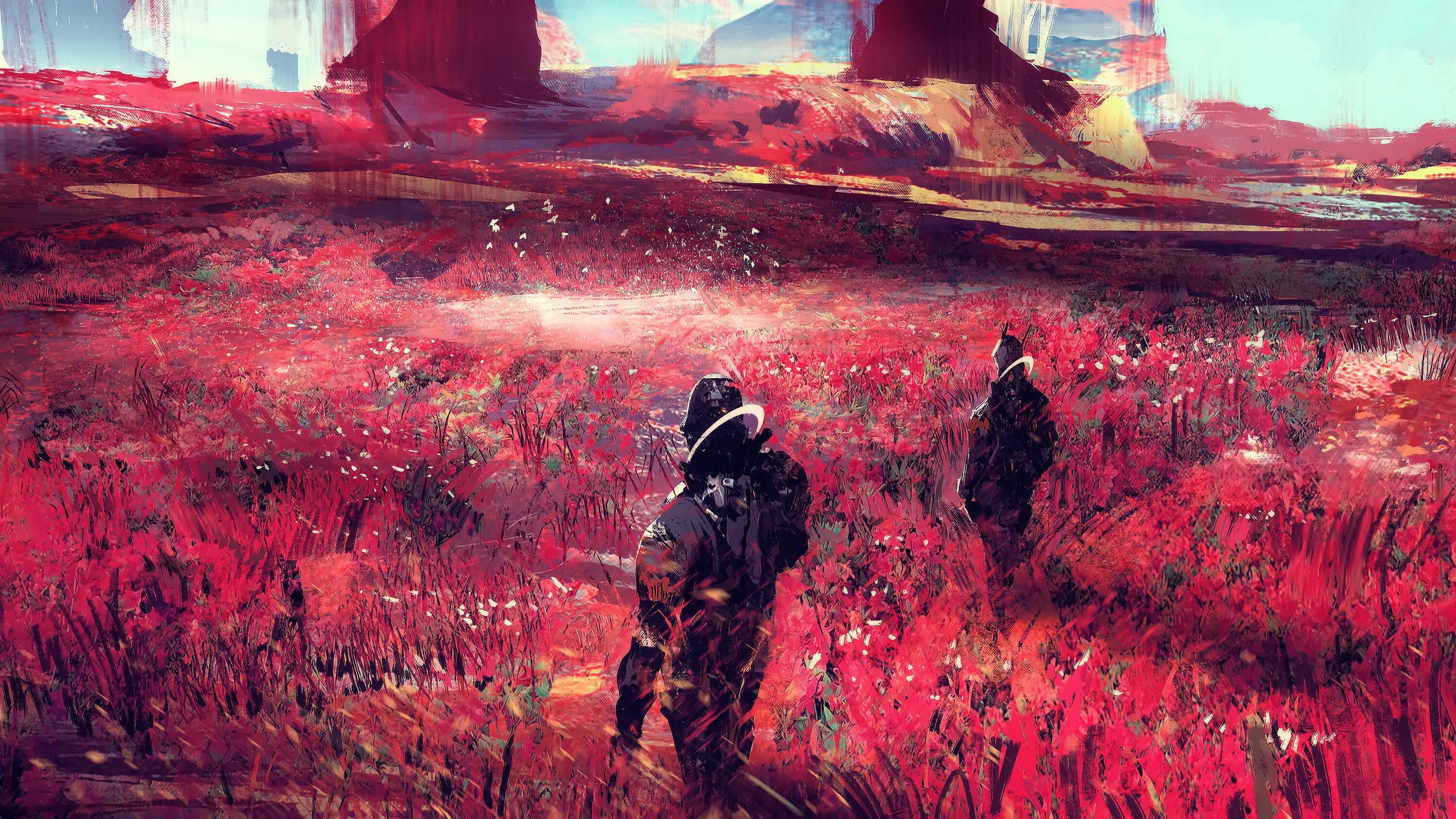 Сталкер 2 поле с маками. Сталкер 2 поле. Wadim Kashin. Поле цветов арт. Space fields