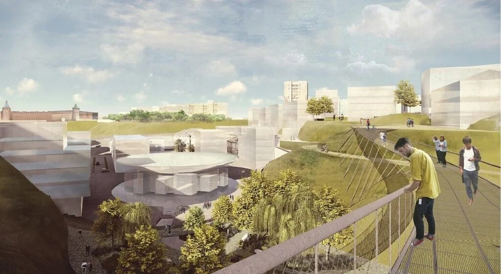Архитектурное бюро нижний новгород. Террасный парк нижний новгород почаинский овраг. проект благоустройство почаинского оврага в нижнем новгороде. террасный парк в почаинском овраге нижний новгород. террасный парк в почаинском овраге проект.