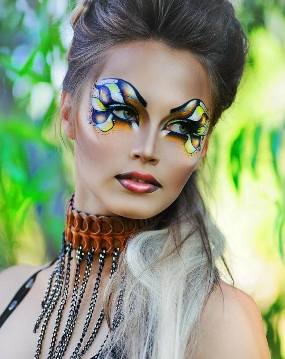 Фантазийный макияж бабочка. Фантазийный. Макияж. Фантазийный макияж. Яркий креативный макияж.