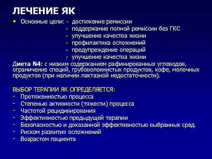 Няк мкб. Профилактика осложнения язвенного колита. Показания к оперативному лечению язвенного колита. ГКС при язвенном колите.