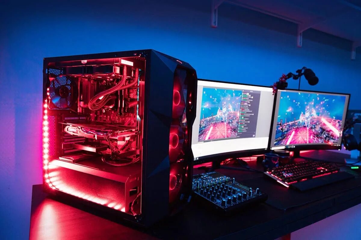 My gaming pc. Игровой компьютер. Мощный компьютер. Современный мощный компьютер. Мощный игровой компьютер.