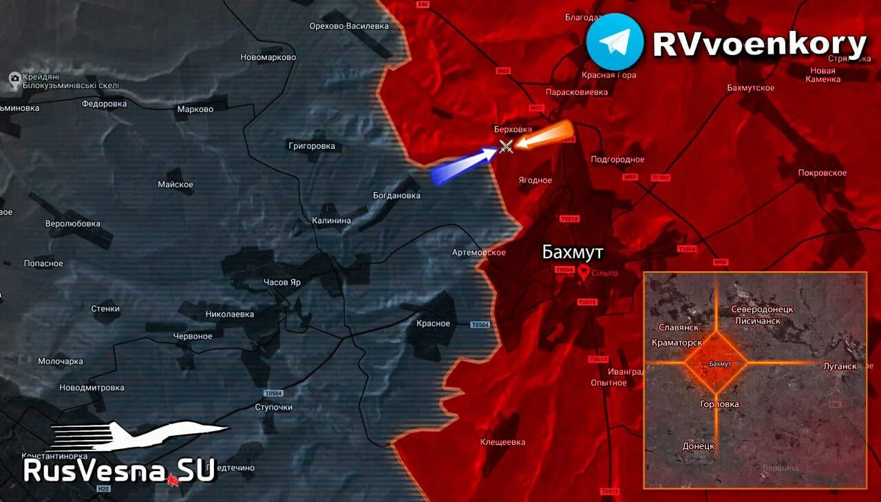 Карта наступления. Перегруппировка войск. Военная обстановка на карте.