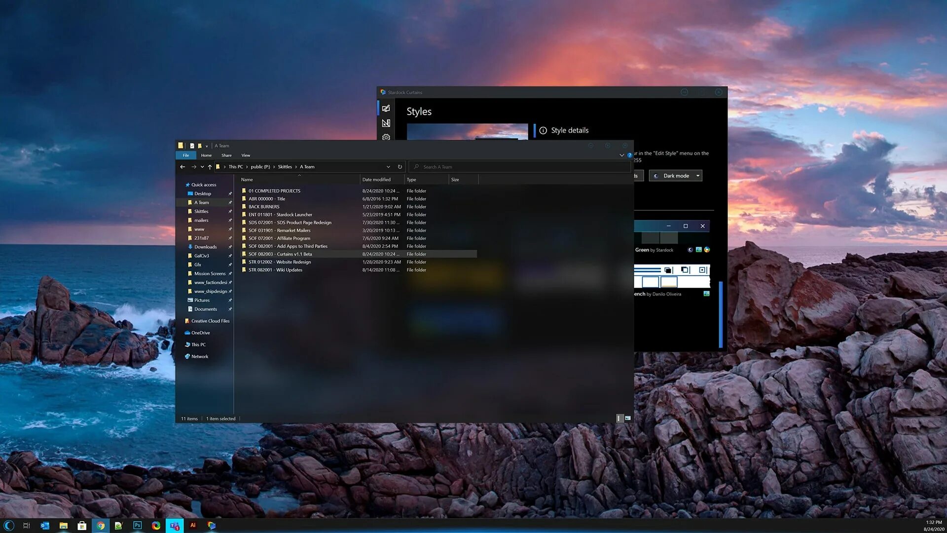 Curtains stardock. Windows 10 Интерфейс. Темная тема виндовс 10. Тёмные темы для Windows 10. Stardock Curtains.