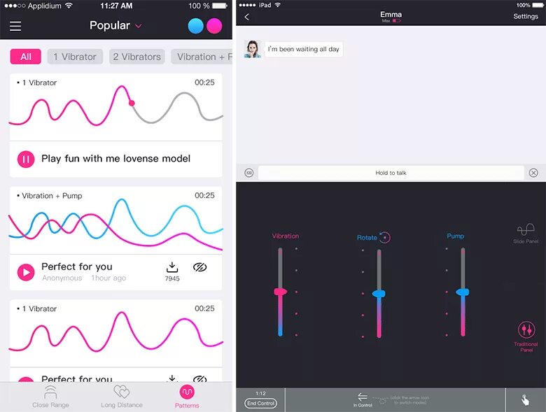 Контролирует вибратор. Lovense приложение. Скрин приложения вибраторс. Приложение для управления виброяйцом. Программы для ловенса.
