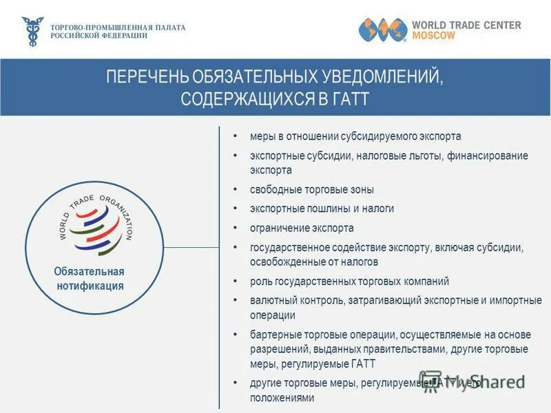 Меры ограничения экспорта. ГАТТ. ГАТТ определение зоны свободной торговли.