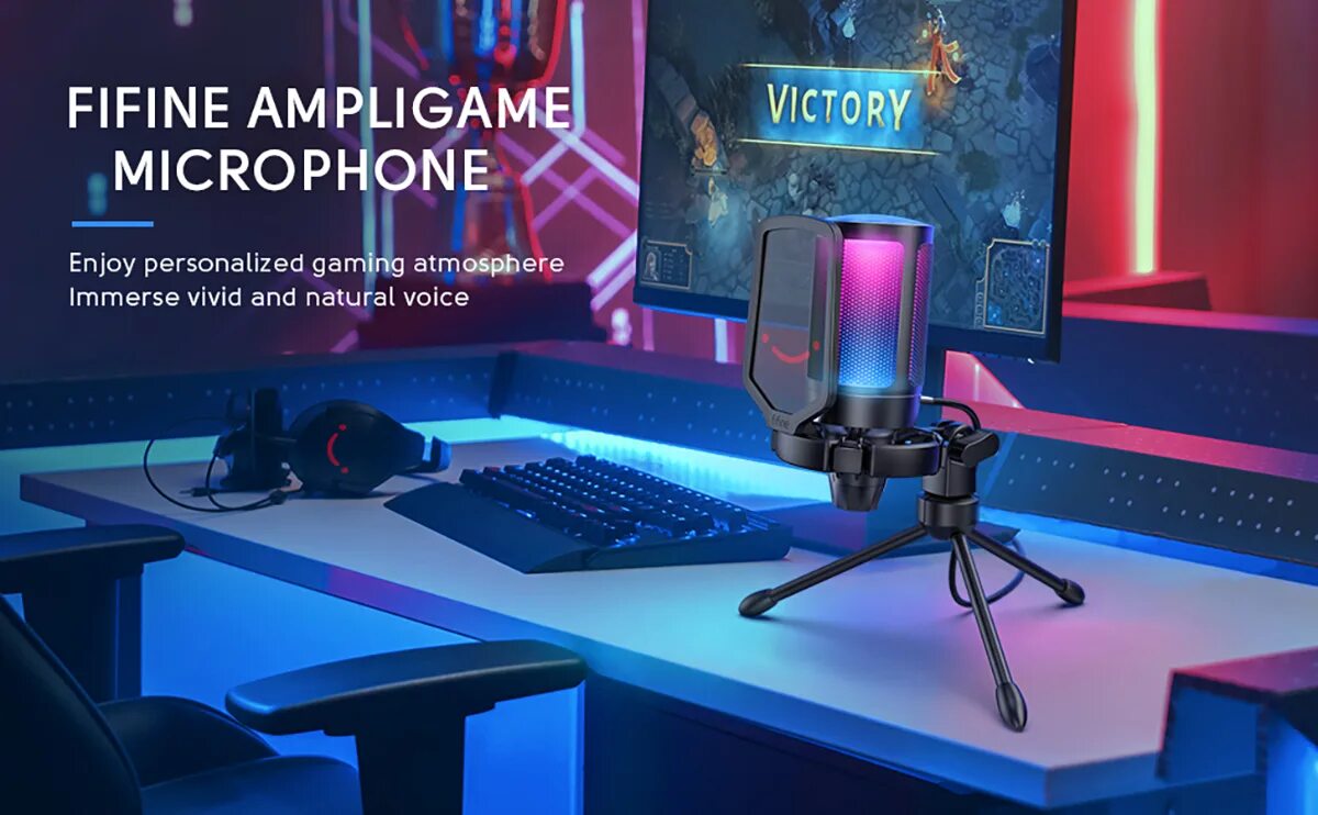 Микрофон fifine ampligame. Микрофон fifine ampligame