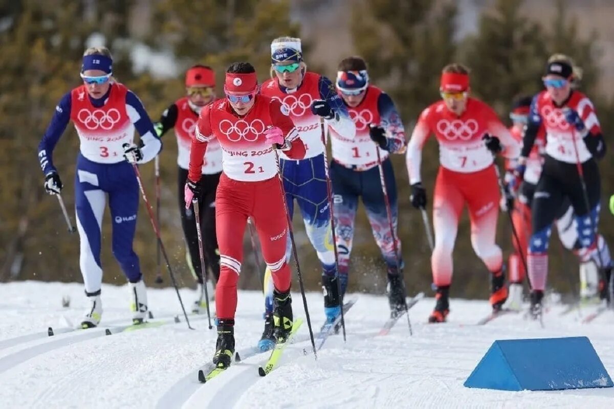 Российский олимпийский лыжник
