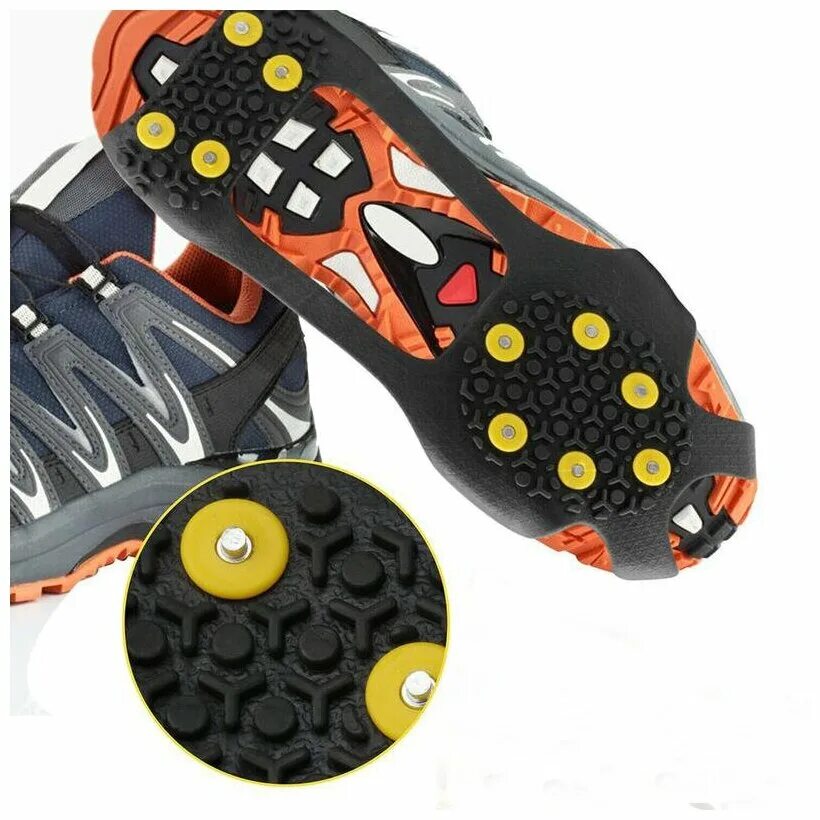 Ледоходы rubber spike. Нескользящие ботинки. Антигололедные шипы shoe spikes. Зимняя обувь с шипами. Антискользящие накладки на обувь.