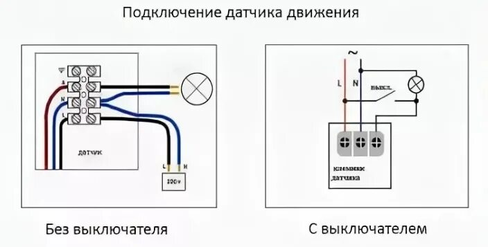 Схема соединения датчика движения через выключатель. Схема подключения датчика света и датчика движения для освещения. Схема подключения датчика движения к лампочке. Схема включения датчика движения с выключателем для света. Схема датчика движения через выключатель